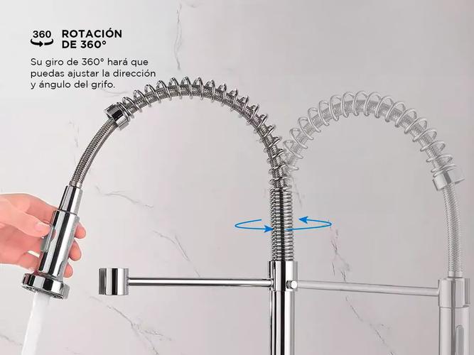 Griferia Extensible Para Cocina Gadnic Canilla Monocomando - 3