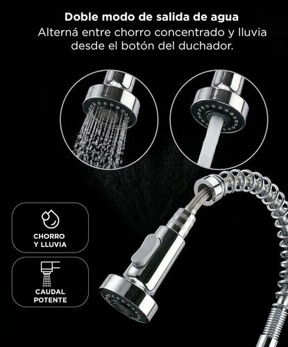 Griferia Extensible Para Cocina Gadnic Canilla Monocomando - 2