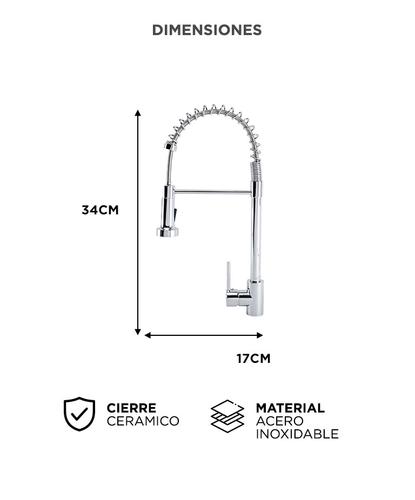 Griferia Extensible Para Cocina Gadnic Canilla Monocomando - 5