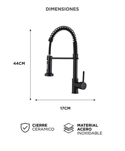 Griferia Extensible Para Cocina Gadnic Canilla Monocomando Flexible - 5