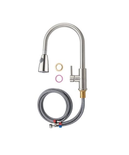 Grifería de Cocina Extraíble Monocomando de Acero Inoxidable - 6