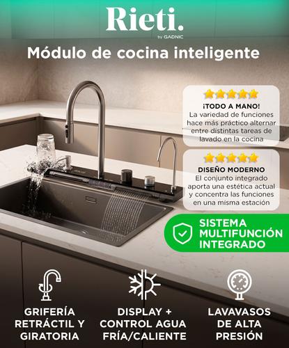 Módulo De Grifería Inteligente Rieti By Gadnic Multifunción Flying Rain Lavavasos Dispenser De Detergente - 1