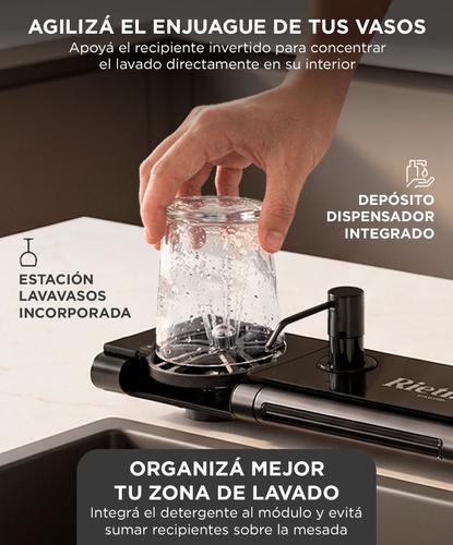 Módulo De Grifería Inteligente Rieti By Gadnic Multifunción Flying Rain Lavavasos Dispenser De Detergente - 3