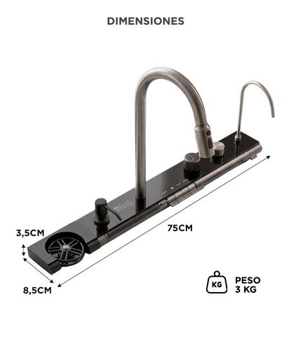Módulo De Grifería Inteligente Rieti By Gadnic Multifunción Flying Rain Lavavasos Dispenser De Detergente - 5