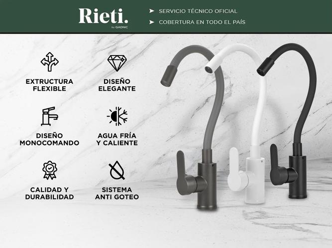 Griferia Monocomando Gadnic Para Cocina Flexible  - 1