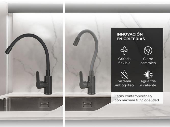 Griferia Monocomando Gadnic Para Cocina Flexible  - 2