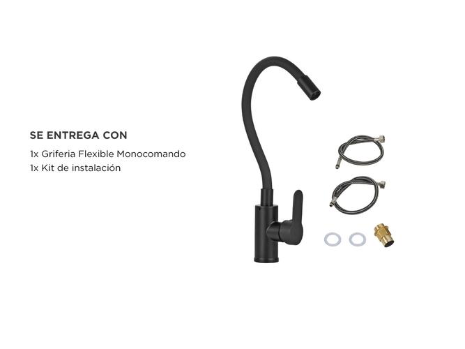 Griferia Monocomando Gadnic Para Cocina Flexible  - 6