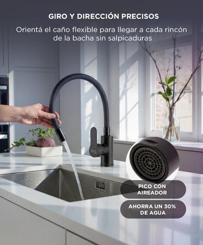 Griferia Monocomando Gadnic Para Cocina Flexible  - 2