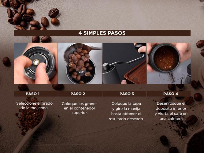 Molinillo de Café Manual Gadnic Profesional Con Regulador de Molida  - 4