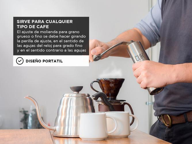 Set Barista Molinillo Cafe Manual + Cafetera Prensa Francesa Manual  - 4