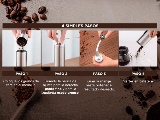 Molinillo de Cafe Manual Gadnic Triturador Semillas  - 4