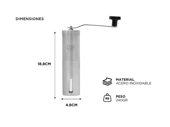 Molinillo de Cafe Manual Gadnic Triturador Semillas  - 5