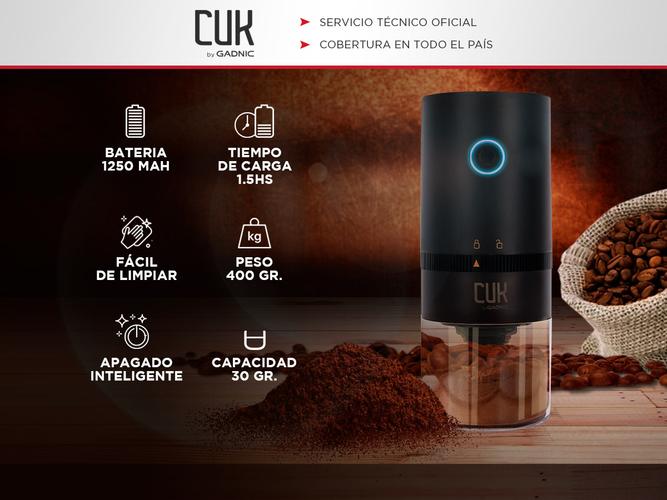 Molinillo Eléctrico GR50 Gadnic De Café Portátil Cónico 3.7V - 1
