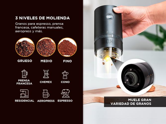 Molinillo Eléctrico GR50 Gadnic De Café Portátil Cónico 3.7V - 2