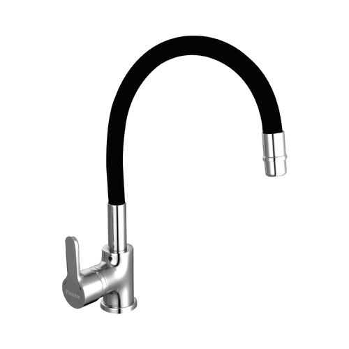 Griferia Piazza Cocina Monocomando Gourmet Emblem Negro Flexible  - 0
