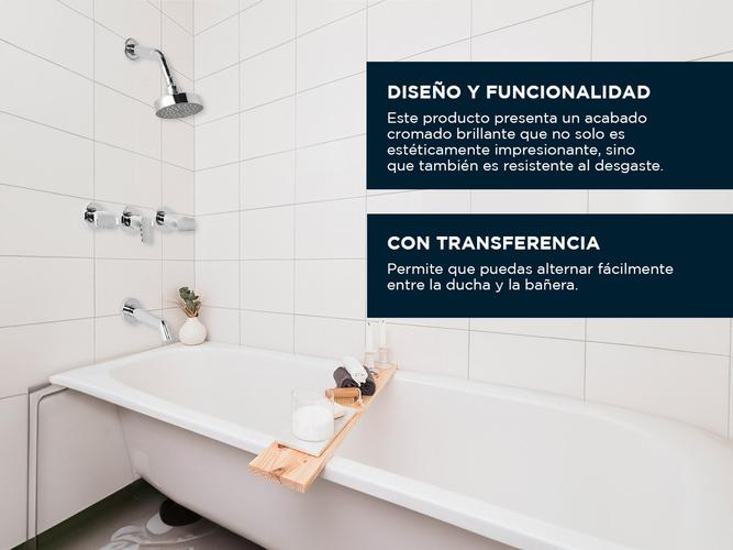 Griferia Hydros Ducha Bañera Embutir Transferencia Viva Nova 704211  - 2