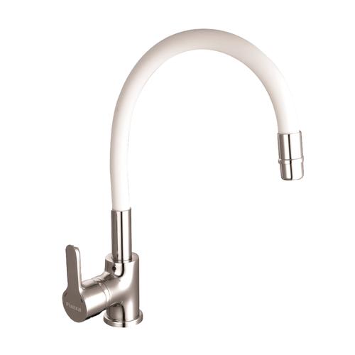 Griferia Piazza Cocina Monocomando Gourmet Emblem Blanco Flexible  - 0