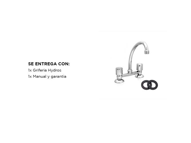 Griferia Hydros Merida Canilla Cocina Mesada Cromada ME3005 - 5