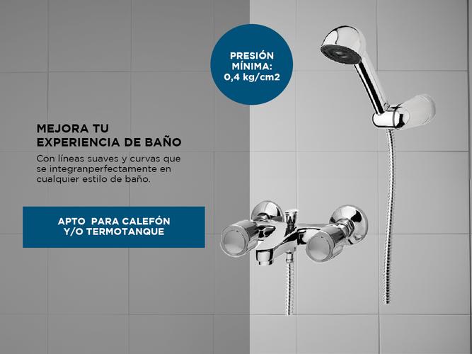 Griferia Ducha Hydros Bañera Exterior Transferencia Viva Cromo Duchador 1705211 - 3