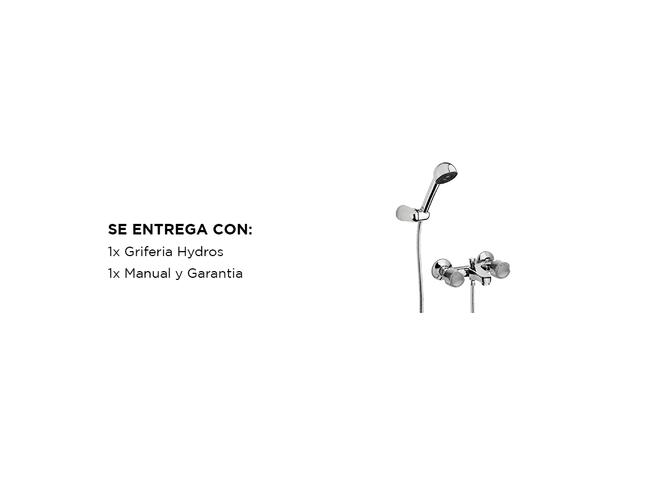 Griferia Ducha Hydros Bañera Exterior Transferencia Viva Cromo Duchador 1705211 - 5