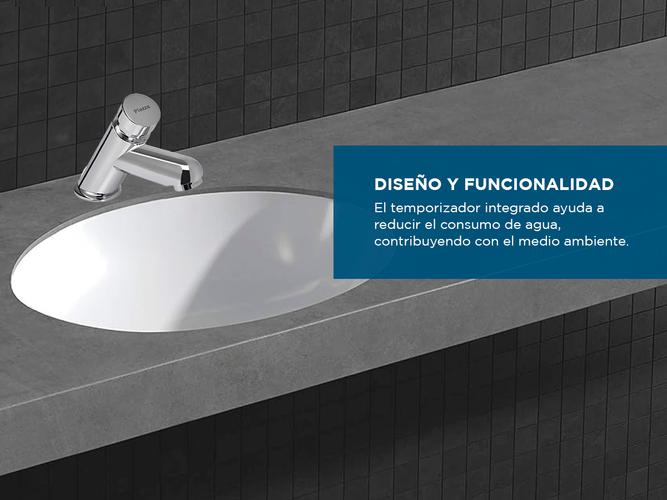 Griferia Piazza Temporizada Lavatorio Mesada Matic Automatico Cromo 43010 - 2