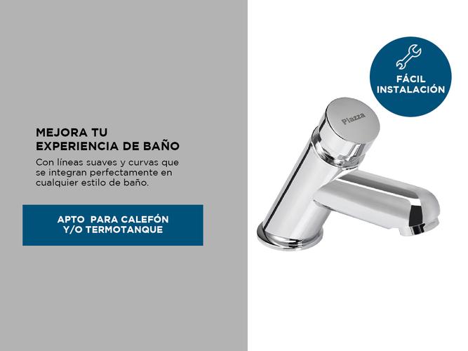 Griferia Piazza Temporizada Lavatorio Mesada Matic Automatico Cromo 43010 - 3