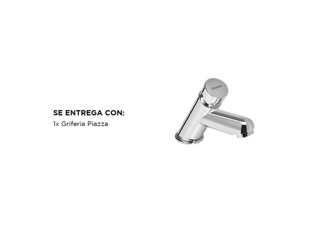 Griferia Piazza Temporizada Lavatorio Mesada Matic Automatico Cromo 43010 - 5