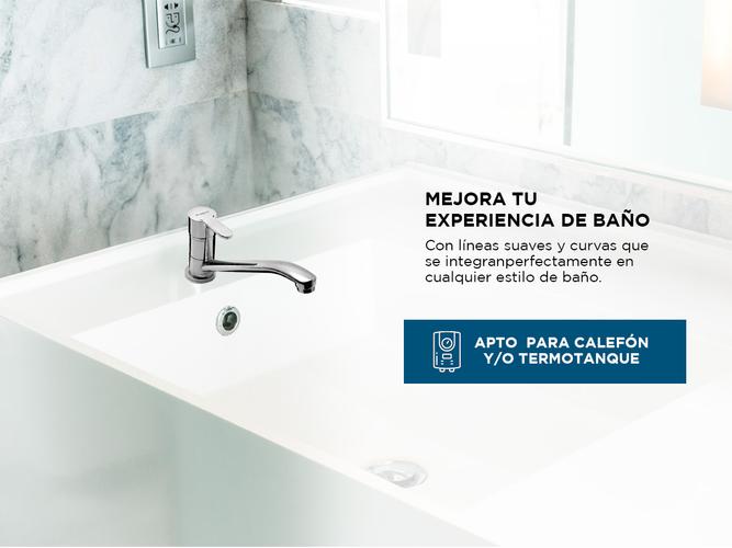 Griferia Cocina Piazza Emblem Monocomando Mesada Canilla Metal Ceramico 10012 - 3