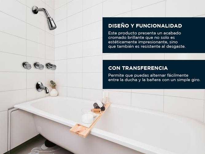 Griferia Hydros Ducha Bañera Embutir Viva Cromo Transferencia 705211 - 2