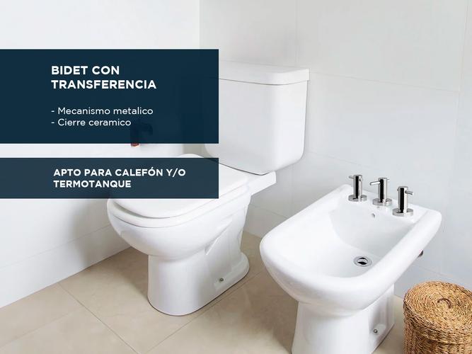 Griferia Hydros Zen Lever Bidet Con Transferencia Ceramico Cromo 405111 - 2