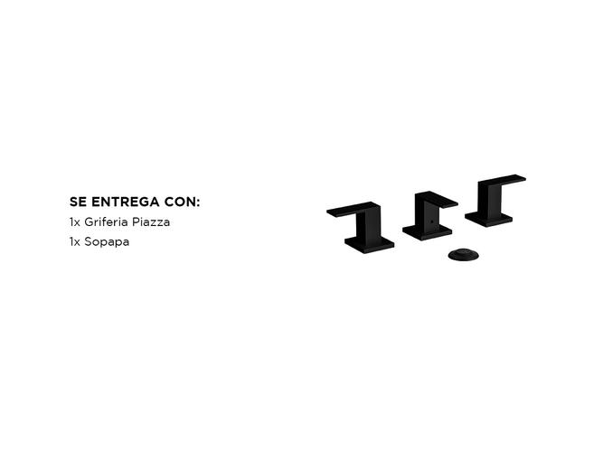 Griferia Piazza LeverNegro Bidet Transferencia Cierre Ceramico Baño - 4
