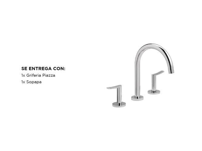 Grifería Lavatorio Piazza Mesada Mind Cierre Cerámico Baño - 5