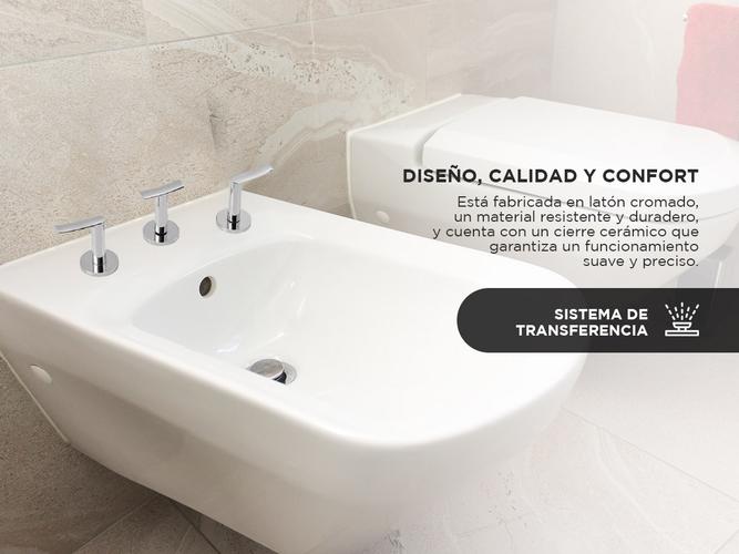 Griferia Bidet Piazza Mind Transferencia Cierre Ceramico - 2