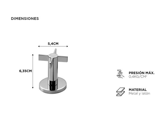 Griferia Bidet Piazza Guilty Cruz Transferencia Ceramico 22404 - 4