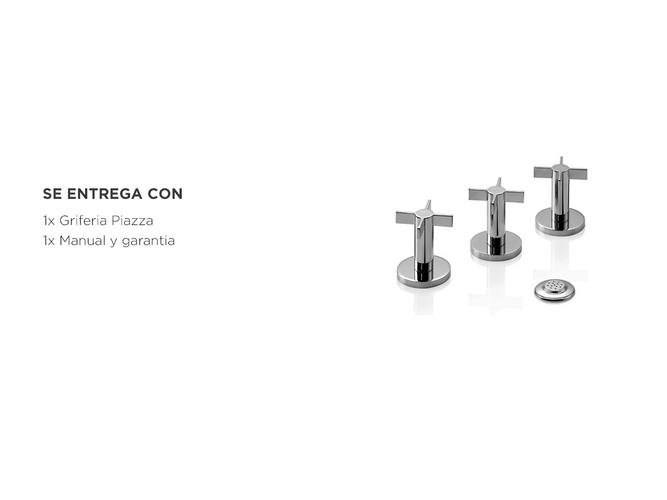 Griferia Bidet Piazza Guilty Cruz Transferencia Ceramico 22404 - 5