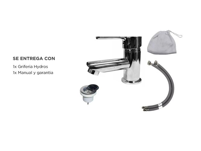 Griferia Lavatorio Hydros Mesada Bajo Monocomando Cromo 33911 - 5