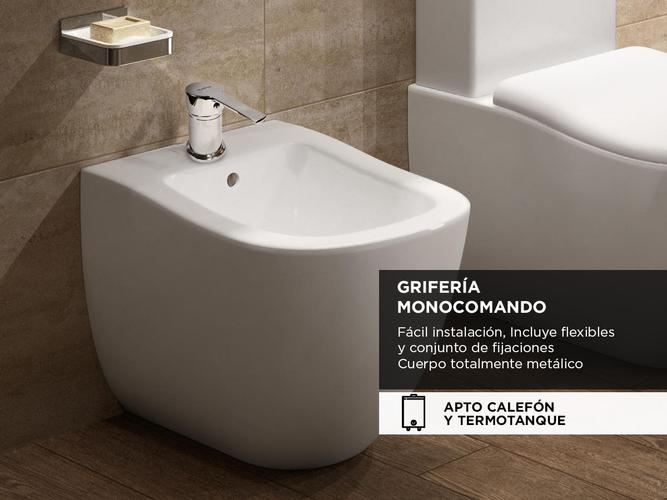Griferia Bidet Hydros Calyx Cierra Ceramico Baño 45911 - 3