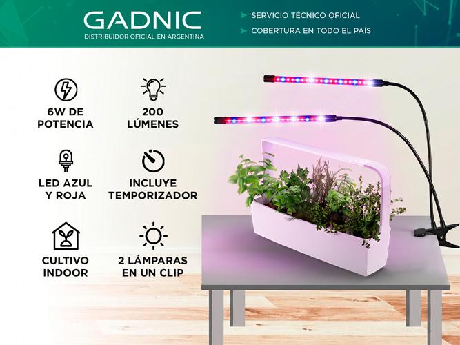 Luz Led Cultivo Indoor Gadnic GROW3 Espectro Completo Rojo y Blanco - 1