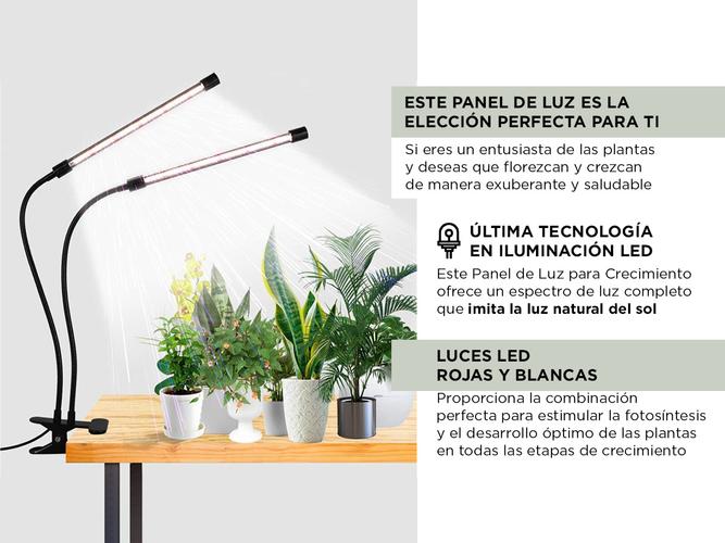 Luz Led Cultivo Indoor Gadnic GROW3 Espectro Completo Rojo y Blanco - 2