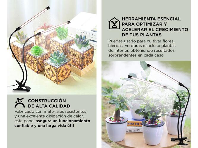 Luz Led Cultivo Indoor Gadnic GROW3 Espectro Completo Rojo y Blanco - 4