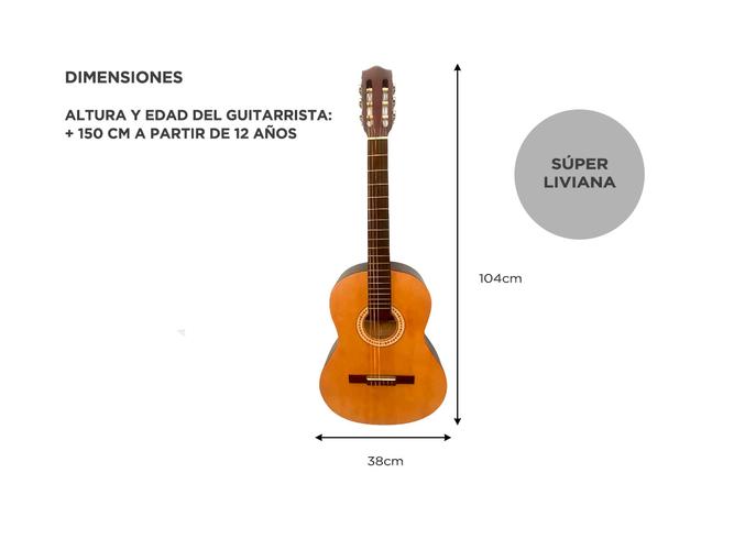 Guitarra Criolla Eclair clasica 39 pulgadas - 4