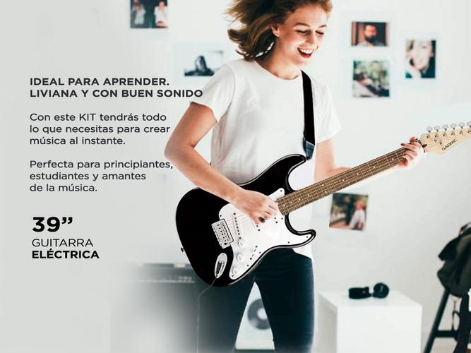 Guitarra eléctrica Gadnic Strato  Amplificador Usado - 2