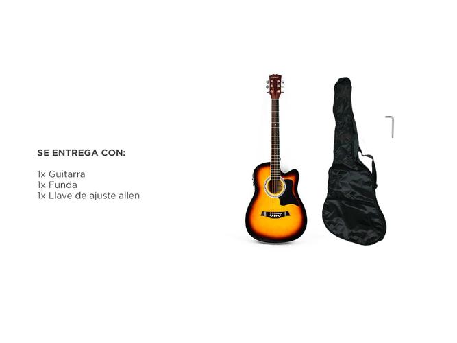 Guitarra Guitarra Electroacustica Gadnic Controles en Guitarra - 5