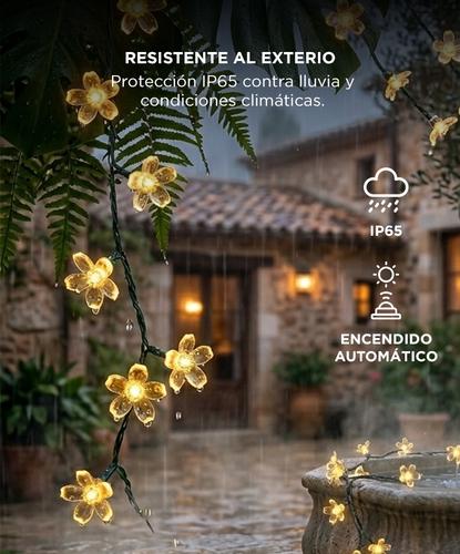 Guirnalda Luces Led Gadnic Flor Cerezo Solar 50 Exterior 7m - 4
