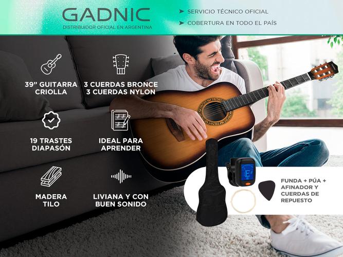 Guitarra Criolla Gadnic 39 COLOR - 1