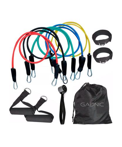 Bandas Elásticas Gadnic Kit x5 1.2mts 5 Intensidades + Anclajes y Accesorios - 6
