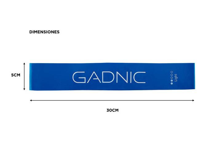 Bandas Elásticas Gadnic Isométricas Kit x5 Super Resistentes Usado - 5