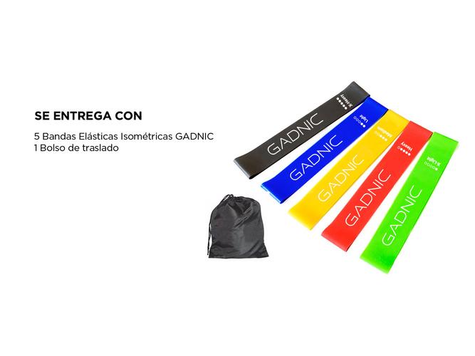 Bandas Elásticas Gadnic Isométricas Kit x5 Super Resistentes - 6
