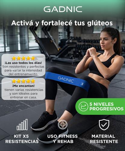 Bandas Elásticas Gadnic Isométricas Kit x5 Super Resistentes - 1