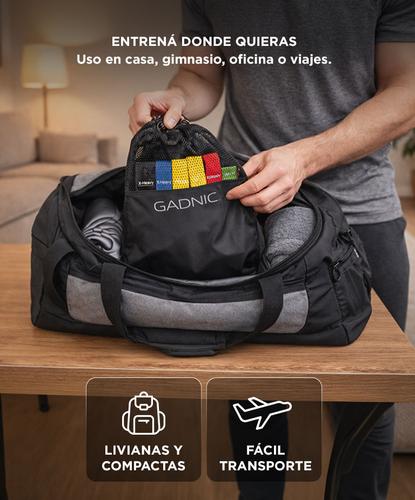 Bandas Elásticas Gadnic Isométricas Kit x5 Super Resistentes - 4